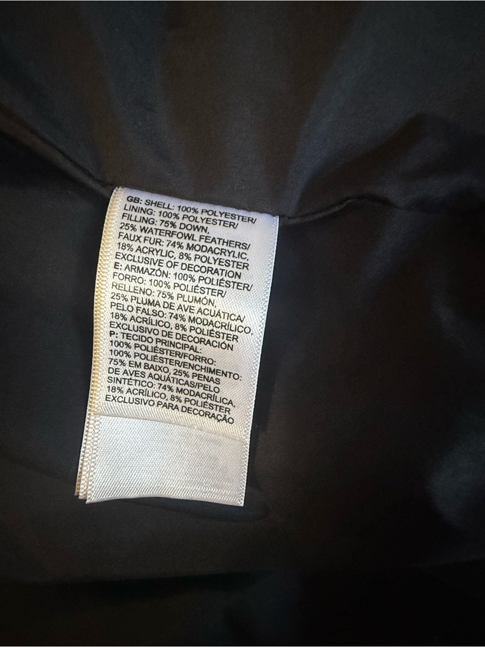 The North Face Black Down Puffer Faux Fur Hood Jacket M - Picture 12 of 13
